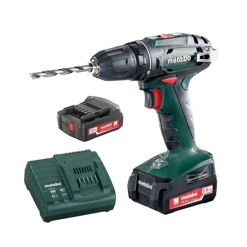 Шуруповёрт аккумуляторный BS 14.4, 2x2.0 Ah  METABO