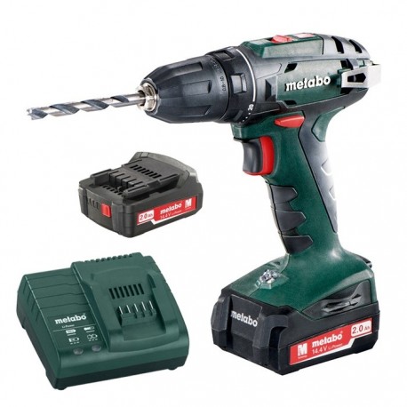Шуруповёрт аккумуляторный BS 14.4, 2x2.0 Ah  METABO