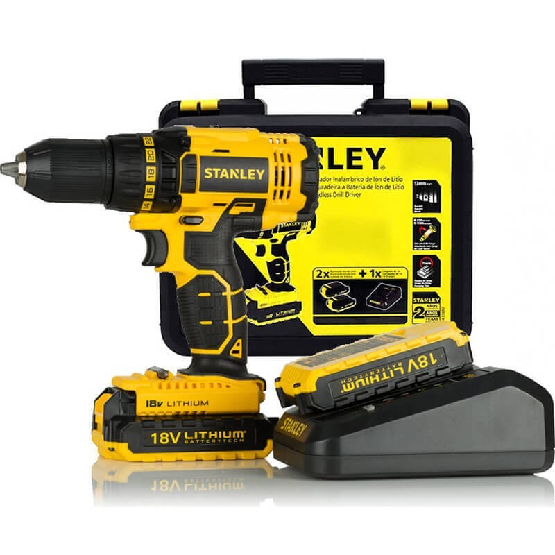 Шуруповерт аккумуляторный Li-Ion 18V/1.5A STANLEY SCD20S2K