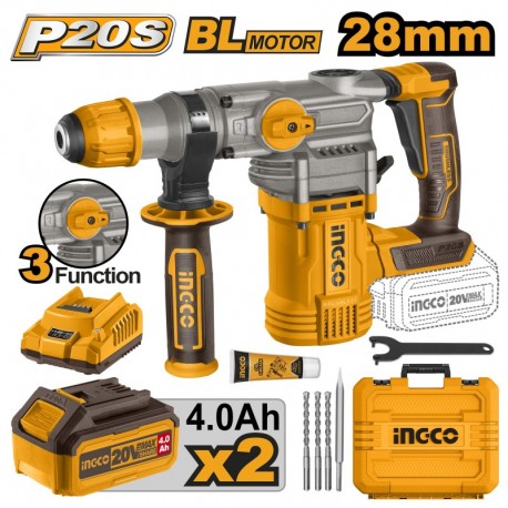 Перфоратор аккумуляторный  SDS plus 4.5J  INDUSTRIAL INGCO...