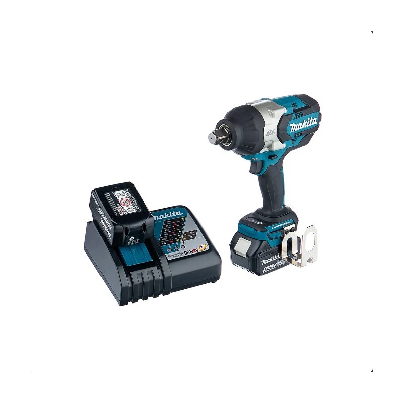 Ударный гайковерт DTW1001RTJ 1050 Нм 5.0 Aч 18 В MAKITA