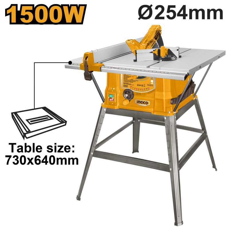 Циркулярный станок 1500Вт 254мм INGCO TS150078