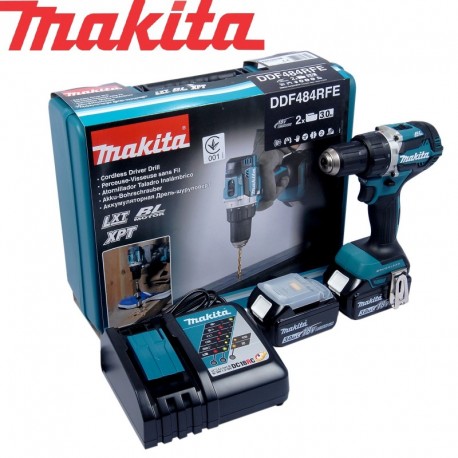 Шуруповерт аккумуляторный  Makita LI-ION LXT 18V 3.0AH DDF484RFE