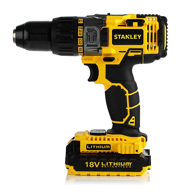 Шуруповерт аккумуляторный, ударный Li-Ion 18V/2,0A STANLEY...